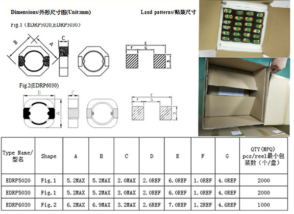 一體成型電感的封裝